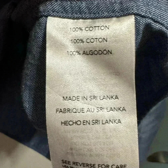 Men’s The Blue Shirt Shop Chambray Button Down Shirt XL - Picture 5 of 6